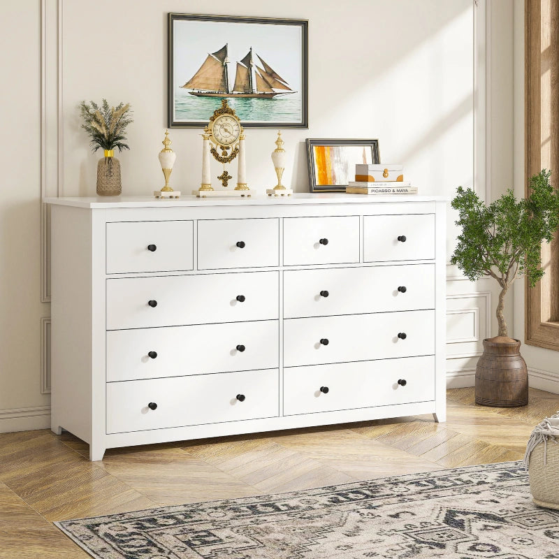 10 Drawers, 52" Wide Storage Dressers Organizer for Hallway, Bedroom 10 Drawers, 52" Wide Storage Dressers Organizer for Hallway, Bedroom