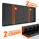 REIBII 32"W Garage Shelving Heavy Duty, 2000lbs Adjustable Garage Storage Shelves 5 Tier Metal Shelving for Basement Pantry Warehouse Garage