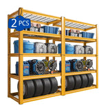 REIBII 72"H Metal Garage Shelving , 2500 LBS Adjustable Industrial Metal Storage Shelves