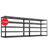 REIBII 2-Pack 60" W x 72" H Garage Shelving 6000 LBS Heavy Duty Adjustable Garage Shelves for Warehouse, Garage, Basement
