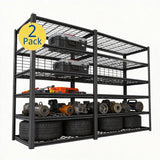 REIBII 48"W x 84"H 3500LBS Heavy Duty Garage Shelving 7-Tier Adjustable Metal Shelves for Basement Warehouse Garage