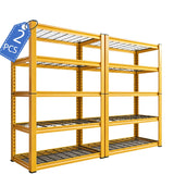 REIBII 40"W x 18"D Garage Shelving  5-Tier Heavy Duty Shelving  2550 LBS Adjustable Storage Shelves for Pantry Kitchen Basement Warehouse