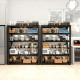 REIBII 2 Packs 72" H Storage Shelves 5-Tier 2500LBS Adjustable Shelving Units for  Kitchen, Pantry, Basement and Garage
