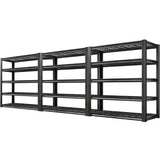 3-pack 72" H 2500LBS Storage Shelves 5-Tier Adjustable Shelving Units For Basement Kitchen Garage Pantry