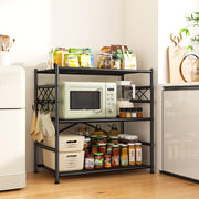 REIBII Metal Storage Shelves Organizer, Adjustable Leveling Feet Utility Shelving Unit, Space-Saving Pantry Shelf for Kitchen, Laundry Room & Home