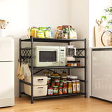 REIBII Storage Shelves Organizer, Metal Shelving Unit with Adjustable Leveling Feet, Space-Saving Pantry Shelf for Kitchen, Laundry & Home Storage