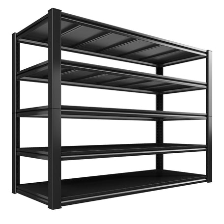 REIBII 5-Tier 72" H Garage Shelving, 3000LBS Adjustable Metal Shelving Unit, Storage Shelves For Warehouse, Basement & Industrial