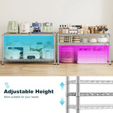 Reibii 35.4"W Heavy Duty Metal Shelving,Adjustable Storage Shelf for Laundry Bathroom Kitchen