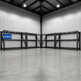 REIBII 77" W Heavy Duty Rack 6600LBS Garage Storage Shelves Adjustable Industrial Steel Shelving for Basement, Garage, Warehouse