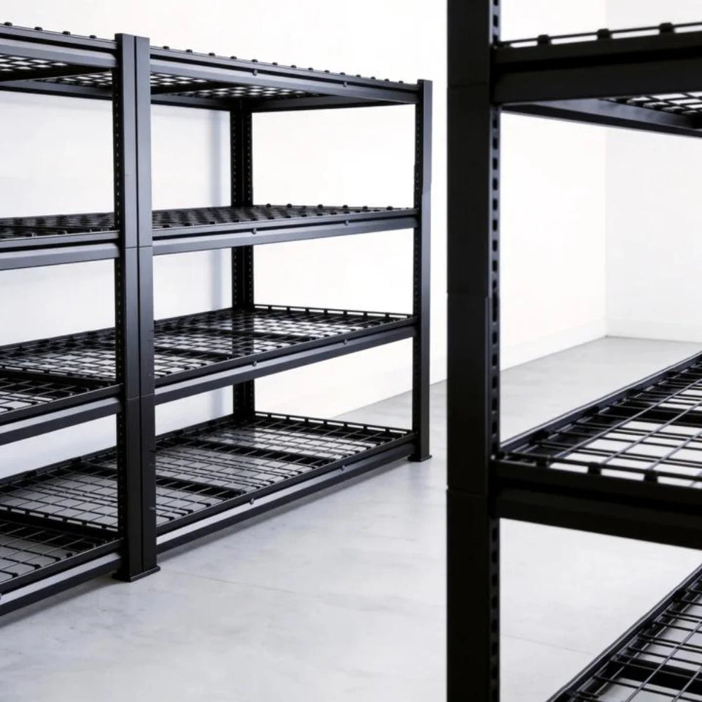 4-tier garage Shelving Detail shots