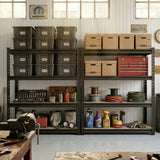 REIBII 40" W Storage Shelves, 2000lbs Heavy Duty Garage Shelving, Adjustable Metal Shelves For Basemnet Warehouse Commercial