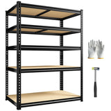 REIBII 40"W x 16"D Heavy Duty Garage Shelving, 3000 lbs Adjustable Storage Shelves, Metal shelving for Garage, Basement, Pantry, Kitchen & Closet Storage