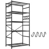 REIBII Storage Shelves Organizer, Metal Shelving Unit with Adjustable Leveling Feet, Space-Saving Pantry Shelf for Kitchen, Laundry & Home Storage