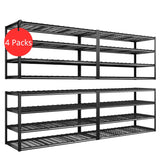 REIBII 60"W x 60"H Storage Shelves 2550LBS Adjustable Heavy Duty Garage Shelving for Pantry Garage Basement