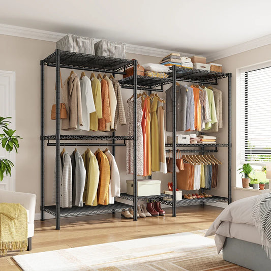 Raybee 900LBS Heavy Duty Closet Rack, Portable Clothes Rack for Hanging 800