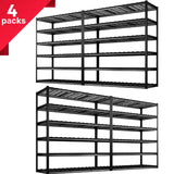 REIBII 55"W x 84"H 3500LBS Garage Storage Shelves  6-Tier Adjustable Garage Shelving for Basement, Warehouse