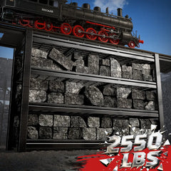 REIBII 4-Shelf Storage Shelves 2550LBS Adjustable Heavy Duty Garage Shelving for Garage Basement