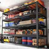 55 "W x 78"H Rust-Proof Industrial Shelving 3000LBS Metal Storage Shelves 5-Tire Best Garage Shelving for Warehouse, Basement & Commercial