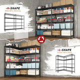 REIBII 58"W Adjustable Metal Wire Shelving Units, 1450 Lbs Wire Storage Shelves for Pantry Kitchen