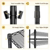 Raybee Heavy Duty Portable Closet, Wire Garment Rack on wheels, Adjustable Hanging Clothes Rack, For Bedroom