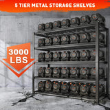 5 Tiers industrial shelves