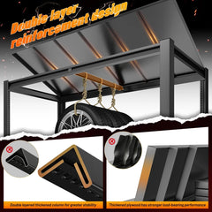 REIBII Heavy Duty Industrial Garage Shelving,6-Tier Adjustable Storage Shelving Units For Basement&Warehouse