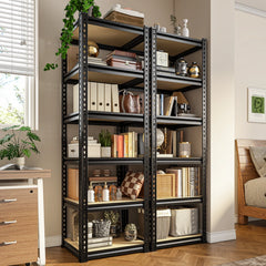 REIBII 16" W Corner Shelves, 6-Tier Adjustable Storage Shelving Units, 2250 lbs Corner Shelf for Living Room Pantry Dorm