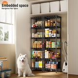 Reibii Metal Wire Rack Shelving for Small Space, 53"H x 15.8"W Adjustable Storage Rack for Kithcen Pantry Laundry