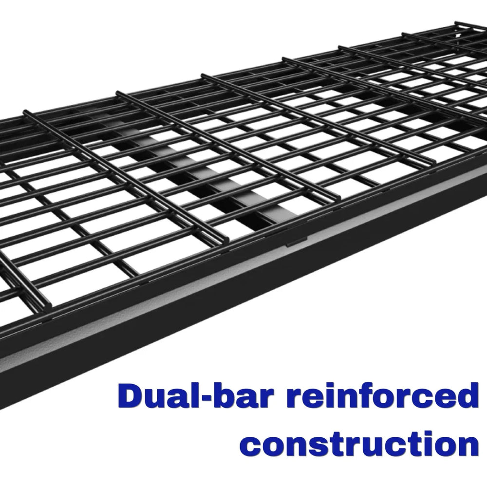 REIBII 60" W Heavy Duty Metal Shelving Unit, Adjustable Shelves for Storage, Rust-Proof Shelving for Garage, Industrial, Warehouse, Basement