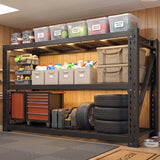 REIBII 68" Extra-Wide 3-Tier Garage Shelving for Oversized Storage,Adjustable Metal Shelving for Garage,Basement,Warehouse