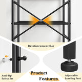 REIBII Wire Standing Storage Shelf for Bathroom, Kitchen & Laundry Room Heavy-Duty & Rust-Resistant Construction