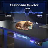 Electric Standing Desk, Sit to Stand Desk Adjustable Height, Stand Up Desk with Cable Management