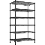 REIBII 71"H Wire Shelving Units,6 Tier Storage Shelves,Adjustable Detachable Storage Shelving Unit for Kitchen Laundry Pantry Garage Commercial