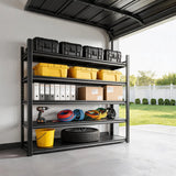 REIBII 5-Tier 72" H Garage Shelving, 3000LBS Adjustable Metal Shelving Unit, Storage Shelves For Warehouse, Basement & Industrial