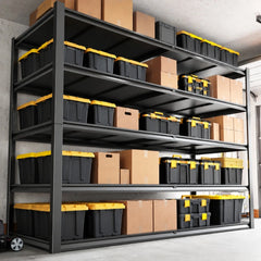 REIBII 78" H Heavy Duty Garage Shelving,3000lbs Adjustable Metal Shelves Unit for Garage & Warehouses