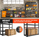 REIBII 72"H 5-Tier Storage Shelves for Basement 2550LBS Adjustable Shelving for Garage Warehouse Pantry