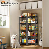 Reibii Metal Wire Rack Shelving for Small Space, 53"H x 15.8"W Adjustable Storage Rack for Kithcen Pantry Laundry