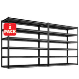 REIBII 84"H 7000LBS 2PC Heavy Duty Industrial Garage Shelving,6-tier Adjustable Storage Shelves for Garage,Warehouse, Basement