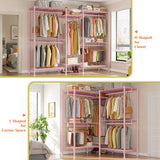 Raybee 900LBS Heavy Duty Closet Rack, Portable Clothes Rack for Hanging