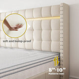 EnHomee 900LBS Upholstered Bed Frame,With 3 Storage Drawers,With Adjustable Headboard