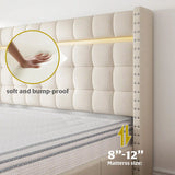 EnHomee 900LBS Upholstered Bed Frame,With 3 Storage Drawers,With Adjustable Headboard