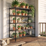 REIBII 45.5" W Wire Shelving, 5-Tier Adjusatble Storage Shelves, Metal Storage Rack for Pantry Kitchen Commercial
