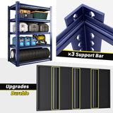 REIBII 72"H Garage Shelving Unit 2050 LBS,Adjustable 5-Tier Metal Shelving Unit,Sturdy Metal Shelving for Basement, Warehouse