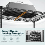 Reibii 35.4"W Heavy Duty Metal Shelving,Adjustable Storage Shelf for Laundry Bathroom Kitchen