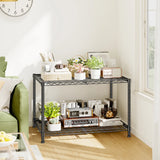 Reibii 35.4"W Heavy Duty Metal Shelving,Adjustable Storage Shelf for Laundry Bathroom Kitchen