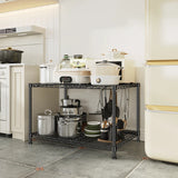 Reibii 35.4"W Heavy Duty Metal Shelving,Adjustable Storage Shelf for Laundry Bathroom Kitchen