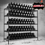 Reibii 55.5"W Wire Shelves,3200 lbs Heavy Duty Storage Shelves, Metal Shelves for Garage Kitchen Basement