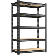 REIBII 35.5"W Garage Storage Shelves, 5-Tier Metal Shelving Unit with 2020 LBS Capacity, Adjustable Storage Rack for Pantry, Closet, Basement & Utility Room