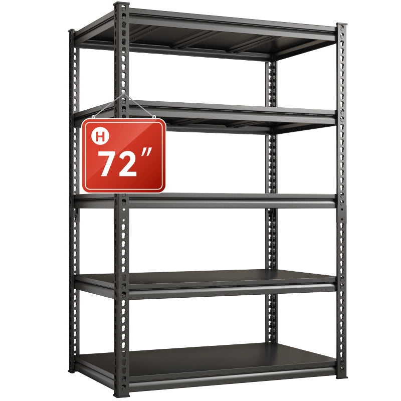 Clutter-Free Garage: Organize your space effortlessly with shelving built to handle the toughest storage challenges.