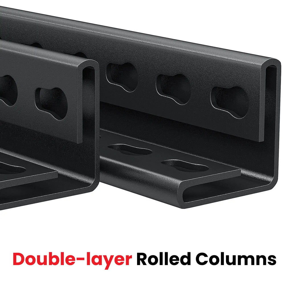 The double-layered rolled posts enhance safety and load-bearing capacity, delivering superior performance for our 60" W Heavy-Duty Shelving.